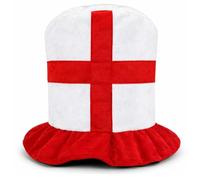 Hyper Mart England Reversible Its Coming Home Bucket Hat, St George's Cross, Polyester, 56-58cm, Unisex, for Football, Rugby, Cricket, Festivals & St George's Day ((NOT Reversible) Red/White)