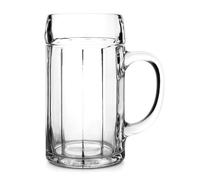 Hyper Mart German Classic 2 Pint Glass Beer Mugs Party Pub Bar Style Tankards Stein Glasses (Bavarian Glass Stein)