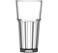 Hyper Mart Unbreakable Polycarbonate Plastic Pint Glasses, Dishwasher Safe, Set of 6, Crystal Clear, Ideal for BBQs, Camping, Boats, Parties (Remedy Tall 568ml)