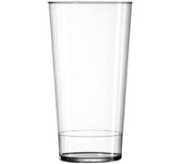 Hyper Mart Unbreakable Polycarbonate Plastic Pint Glasses, Dishwasher Safe, Set of 6, Crystal Clear, Ideal for BBQs, Camping, Boats, Parties (Festival Cup 625ml)