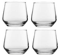 Hyper Mart Whiskey Glasses, Stemless Wine Glass Set, Bourbon Glass, Brandy Cognac Snifter, 370ml, Set of 4