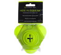 Hyper Pet Hide-N-Squeak Triad Dog Toy Rubber Triad and Tennis Ball Fetch Chew Toy for Dogs Interactive Treat Toy