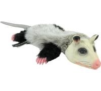Hyper Pet Real Skinz Opossum Plush Dog Toy,Grey