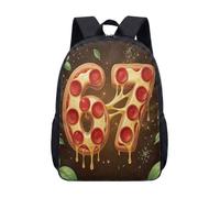 Hyper-Pop 67 Dessertcore Backpack - Artistic Food-ified Numeral Print - 17 Inch Durable Aesthetic Daypack for Daily Commute & Travel