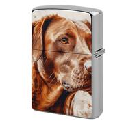Hyper Realistic Dog Metal Lighter Case Cover, Personalized Graffiti Lighter Sleeve, Waterproof Double-Sided Protector for Women Men Gifts