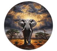 Hyper-realistic Elephant Jigsaw Puzzles Puzzle for Adults Kids. 1000 Piece Impossible Challenge Toy Educational Games Home Decoration for Educational Games Gifts 1000pcs (67.5x67.5cm)