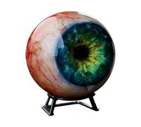 Hyper-Realistic Freak Eye Decor, 6x6cm Scary Realistic Eyeball Ornament,Gothic Eyeball Ornament,Deep Green Red Veins, Dark Fantasy Artwork, Eerie Illusion, Novelty Gothic Gift For Horror Fans