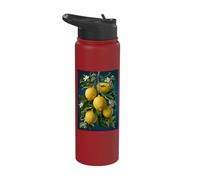 Hyper-Realistic Lemon Branch: A Botanical Masterpiece Stainless Steel Insulated Water Bottle