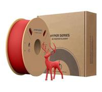 Hyper-Series PLA 3D Printer Filament, 1.75mm, 1kg / 2.2lb Spool | High-speed capable PLA thermoplastic for high-volume 3D Printing(1KG-Red)