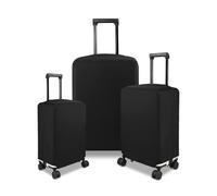 HYPER VENTURE Luggage Cover Suitcase Protetor set 2pcs 3pcs, Black, 3pcs-S/M/L