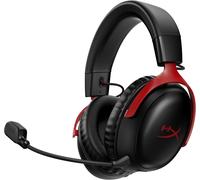 HP HyperX Cloud III Wireless Gaming Funk-Headset/7.1 Sound/DTS Headphone:X/Spatial Sound/Over-Ear - schwarz/rot