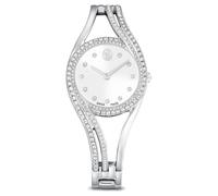 Hyperbola bangle watch, Swiss Made, Silver tone, Stainless steel