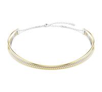 Hyperbola Necklace, Round cut, White, Mix finishes