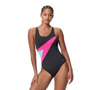 Women's Hyperboom Butterfly Back Swimsuit Black/Pink - 34 Anthracite/Pink 34