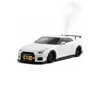 Hypercar Alarm Clock, Car Alarm Clock with Realistic Engine Sounds and Dynamic Flame Effects, with Crystal Clear LED Display Screen, Modern Sports Car Nightstand Clocks, Interior Decor (A)