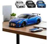 Hypercar Alarm Clock - Realistic Engine & Light Effects, Race Car Clock with LED Display & Engine Revs Sounds Alarms, Unique Sports Car Alarm Clocks for Cars Enthusiasts(Blue,#1pc)