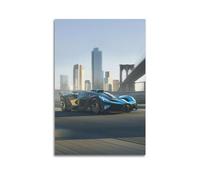 Hypercar Poster for Bugatti Bolide Supercar Sports Car Decorative Canvas Wall & Art Poster Painting 12x18inch(30x45cm)