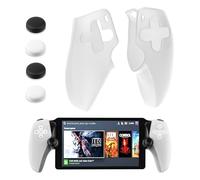HYPERCASE Clear Handle Protective Case of Playstation Portal Remote Player with 4PCS Thump Grip Caps, Design for PS5 Portal Left and Right Controller Soft Silicone Cover, Anti-Slip Transparent Skin