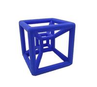Hypercube - 3D Printed Tesseract (Blue)