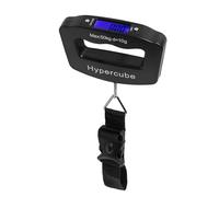 Hypercube Luggage Scale Portable Digital Weight Scale for Travel Suitcase Weigher with Tare Function 110 Lb/ 50Kg Capacity Black