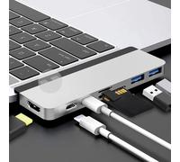 HYPER HyperDrive DUO 7-in-2 USB 3.2 Gen 1 (3.1 Gen 1) Type-C Silver