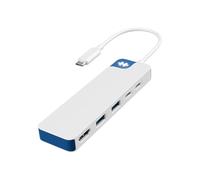 HyperDrive Flex 5-Port USB C Hub Multiport Adapter for Crisp Visuals, Fast Transfers, Charging - HDMI 4K30Hz, 100W Power Delivery, 5Gbps, 2X USB-A - Windows, Chrome, Mac (Blue)