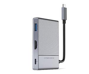 HyperDrive GEN2 6-in-1 USB-C Hub - 2X Speed, 2X Power - HDMI 4K60Hz, USB-A 10Gbps, MicroSD/SD UHS-II 312MB/s, USB-C Power Delivery 100W, and 3.5mm audio jack