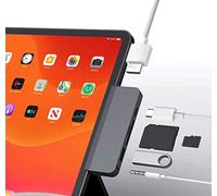 HyperDrive iPad Pro USB C Hub Adapter 6-in-1 Dongle, USB-C 3.0 PD 60W, 4K60Hz HDMI, Audio Jack, SD/MicroSD, USB-A Compatible with iPad Pro Air 2020 2019 2018, M1 iPad Pro 2021, Space Gray