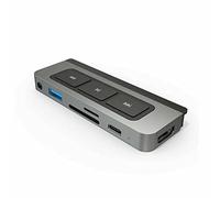 HyperDrive iPad USB C Hub with Media Player Shortcut Buttons, includes HDMI 4K60Hz, USB-C 5Gbps, USB-A 5Gbps, MicroSD/SD Card Reader, 3.5mm Headphone Jack , Endless Entertainment for iPad Pro Air Mini