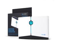 HYPEREV PRO WiFi6 Gaming Router,GearUP Booster Plugin with 1-Year Booster VIP,5GHz & 2.4GHz,Includes 2 Network Cables,Reduce ping and Pocket Loss,for All Console & PCs
