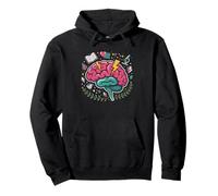 Hyperfixation Girlie Brain Lightbulb Overload Graphic Adhd Pullover Hoodie