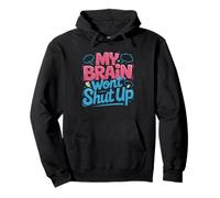 Hyperfixation Girlie Intrusive Thought Chaos Woman Thoughts Pullover Hoodie