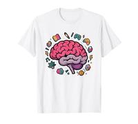 Hyperfixation Girlie Tangled Yarn Thoughts Graphic ADHD T-Shirt