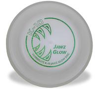 Hyperflite Jawz Dog Flying Disc - World's Toughest Training Dog Toy. Best Competition Flying Disc Toy for Pets Puncture Resistant - 8.75 Inch - Glow-