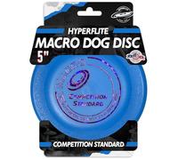Hyperflite Macro Competition Standard Dog Disc 5" (28g) | Ultimate Flying Disc for Dogs | Official Skyhoundz Competition Disc for Play, Fetch & Pool Fun | Floats | Lightweight | Anti-Glare - Blue