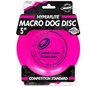 Hyperflite Macro Competition Standard Dog Disc 5" (28g) | Ultimate Flying Disc for Dogs | Official Skyhoundz Competition Disc for Play, Fetch & Pool Fun | Floats | Lightweight | Anti-Glare - Pink