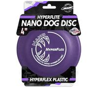 Hyperflite Nano Hyperflex Disc Dog Disc 4” (24g) | Official Skyhoundz Mini Flying Disc for Small Dogs & Puppies | Long-Flying, Lightweight Chase Dog Toy for Backyard, & Beach | Anti-Glare - Purple