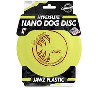 Hyperflite Nano Jawz Disc Dog Disc 4” (24g) | Official Skyhoundz Mini Flying Disc for Small Dogs & Puppies | Long-Flying, Lightweight Chase Dog Toy for Backyard, & Beach | Anti-Glare - Yellow