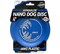 Hyperflite Nano Jawz Disc Dog Disc 4” (24g) | Official Skyhoundz Mini Flying Disc for Small Dogs & Puppies | Long-Flying, Lightweight Chase Dog Toy for Backyard, & Beach | Anti-Glare - Blue