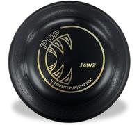 Hyperflite Pup Jawz Dog Flying Disc - for Dogs Under 16” - Toughest Puncture-Resistant Disc - Ultra-Long Flights - World Record Proven - Competition Approved - 7” / 90g - Black