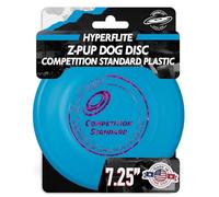 Hyperflite Z-Pup Competition Standard Dog Disc 7.25" (77g) | Pro-Grade Flying Disc for Dogs | Official Competition Disc for Training | Lightweight | Floats | Easy-Grip Design | Anti-Glare - Blue