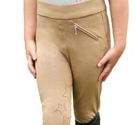 HyPERFORMANCE Girl's Stella Riding Tights in Beige | Size: 3-4 Years HyPERFORMANCE Beige 3-4 Years