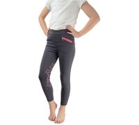 HyPERFORMANCE Girl's Stella Riding Tights in Grey | Size: 9-10 Years HyPERFORMANCE Grey 9-10 Years
