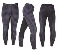 HyPERFORMANCE Harby Ladies Jodhpurs - Black Check - 32''