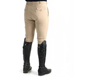 HyPERFORMANCE Mens Pleated Self Seat Stretch Agate Cool Horse Riding Breeches_simple
