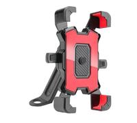 HYPERICIN 360° Rotatable Electric Bicycle Phone Holder Bike Moto Stand Bracket Cycling Motorcycle Navigation Handlebar Clamp Motorcycle Phone Bracket(1PC-Red style 2)