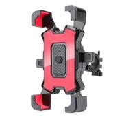 HYPERICIN 360° Rotatable Electric Bicycle Phone Holder Bike Moto Stand Bracket Cycling Motorcycle Navigation Handlebar Clamp Motorcycle Phone Bracket(1PC- red)