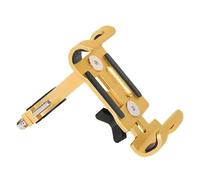 HYPERICIN Handlebar Phone Holder Motorcycle Cell Phone Mount Durable Metal Stand Bracket Aluminum Alloy Phone Mount Cellphone Support Bicycle(Mirror Yellow)