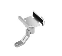 HYPERICIN Motorcycle Mount Motorcycle Bicycle Phone Holder GPS Bracket Cellphone Stand Rearview Mirror Handlebar Mount Compatible 2024(Silver Mirror Seat)