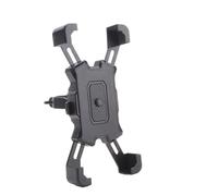 HYPERICIN Motorcycle Mount Motorcycle Handlebar Cell Phone Clamp Mobile Phone Holder Stand Universal Scooter Motorbike Rearview Mirror Shock-absorbing Cellphone Mount(Black)